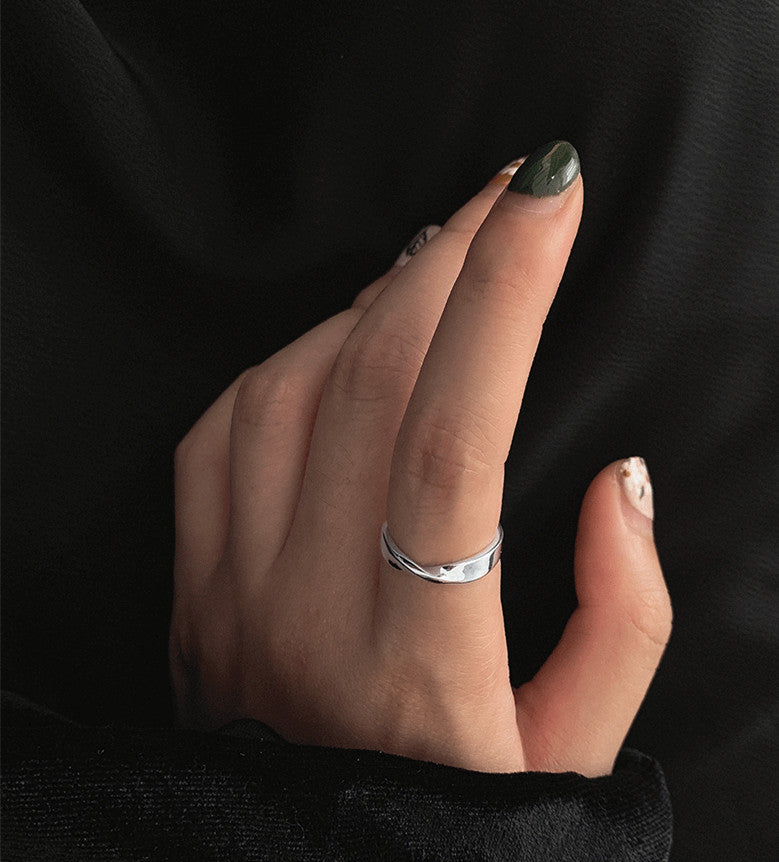 Damen Offener Edelstahlring im modernen Design Shop Nory