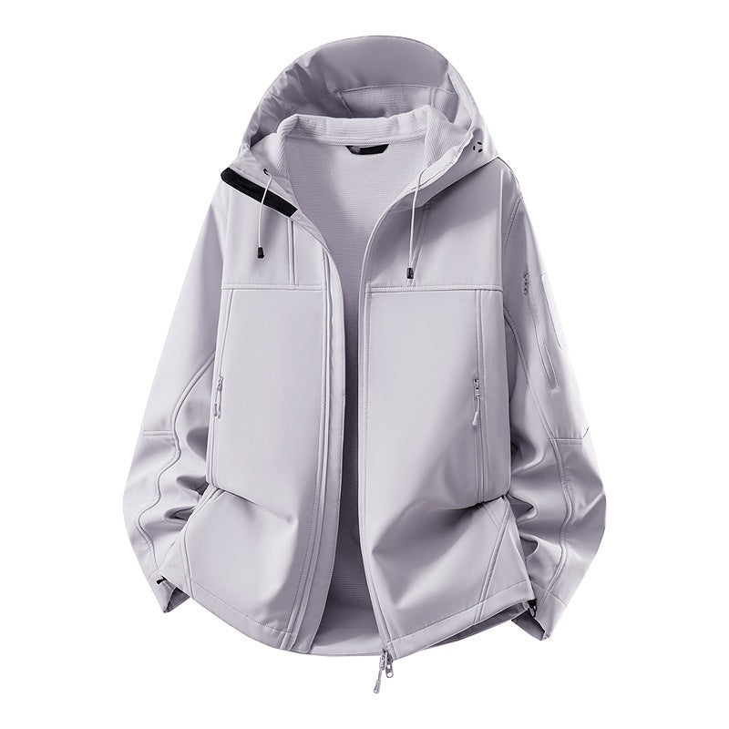 Herren Softshell-Jacke mit Fleecefutter, wasserabweisend und kapuzenverstärkung Shop Nory