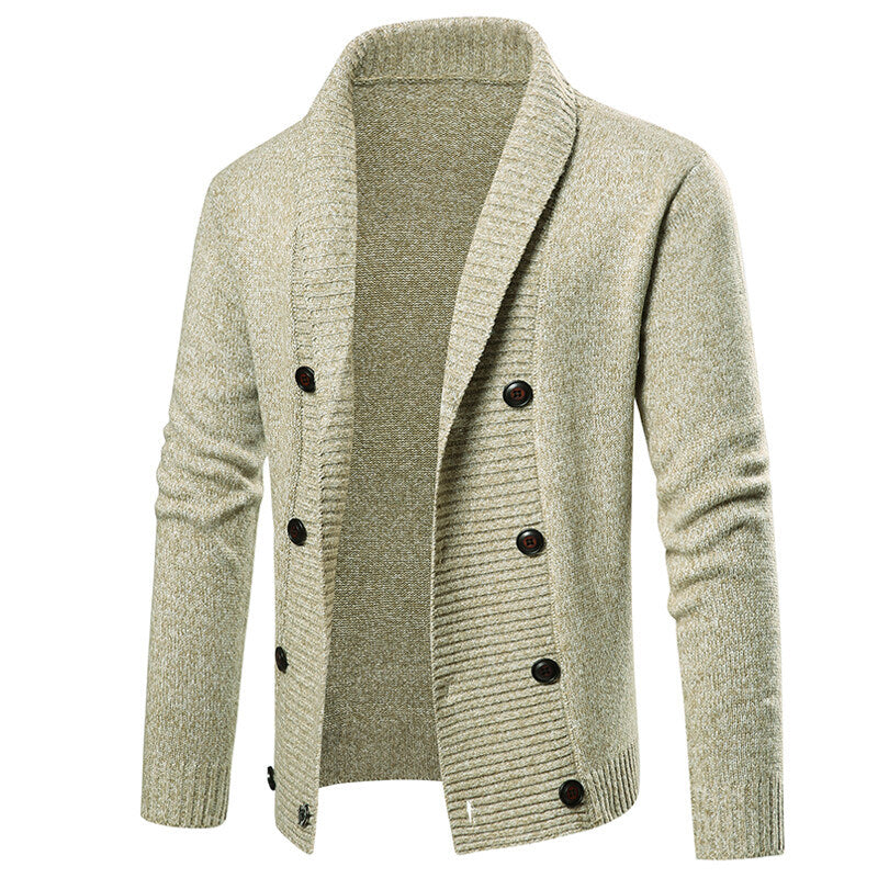 Herren Strickjacke mit Schalkragen und doppelter Knopfleiste Shop Nory