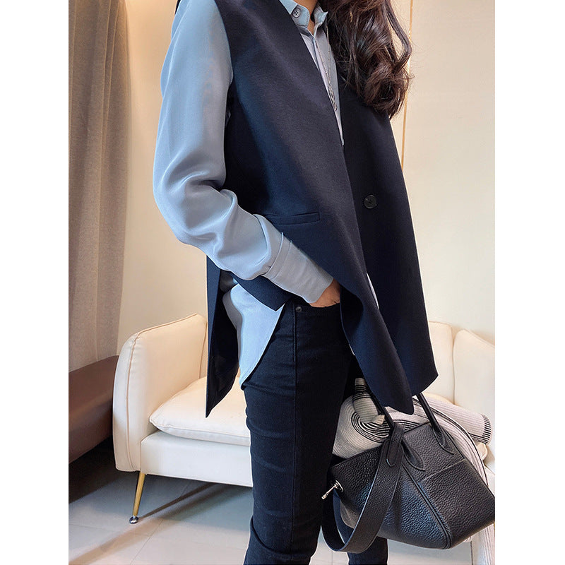 Damen Modische Weste mit Hemd Shop Nory