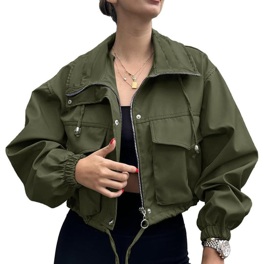Damen Modische und sportliche Kurzjacke