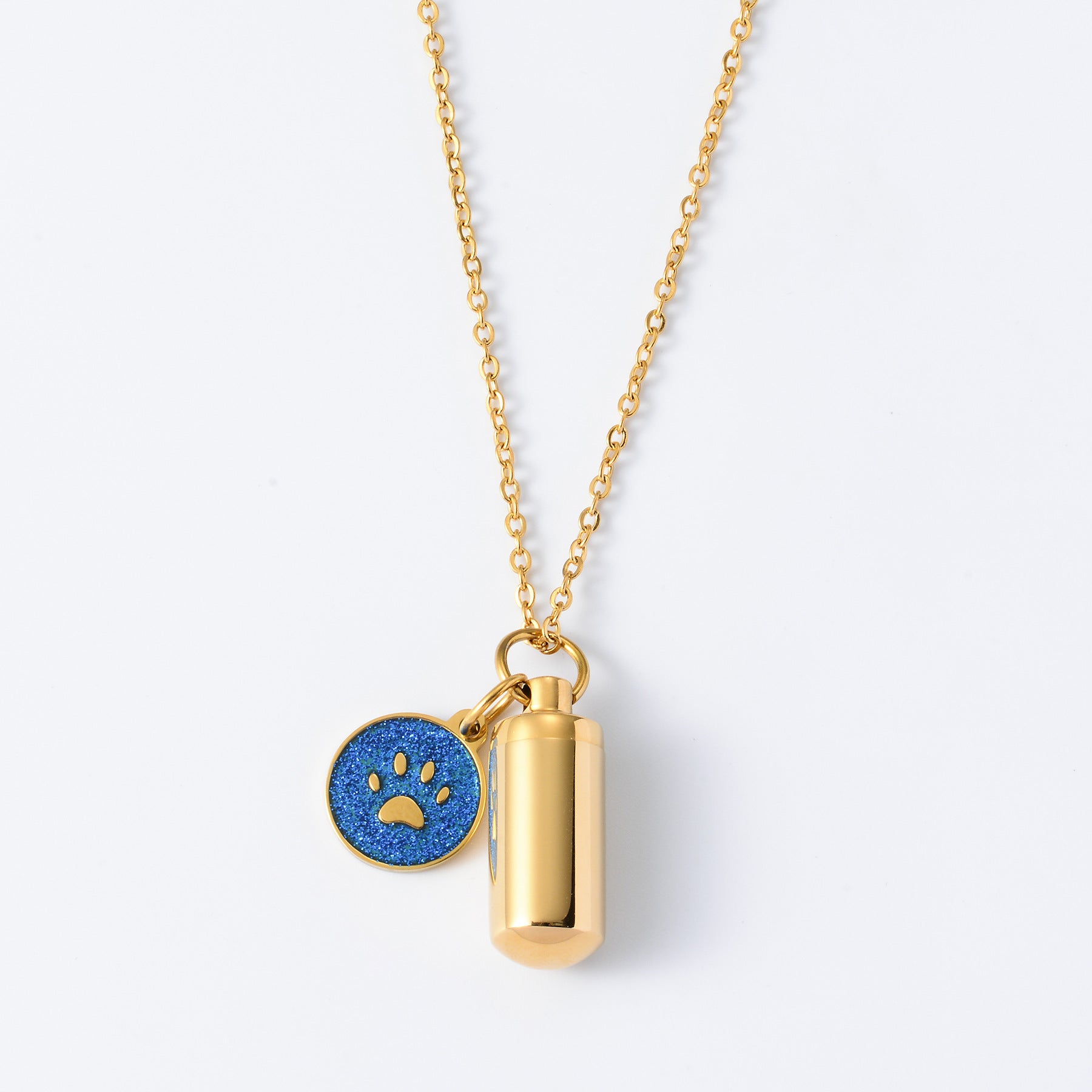 Damen Kette mit stilvollem Anhänger im Tiermotiv und personalisierbarem Medaillon Shop Nory