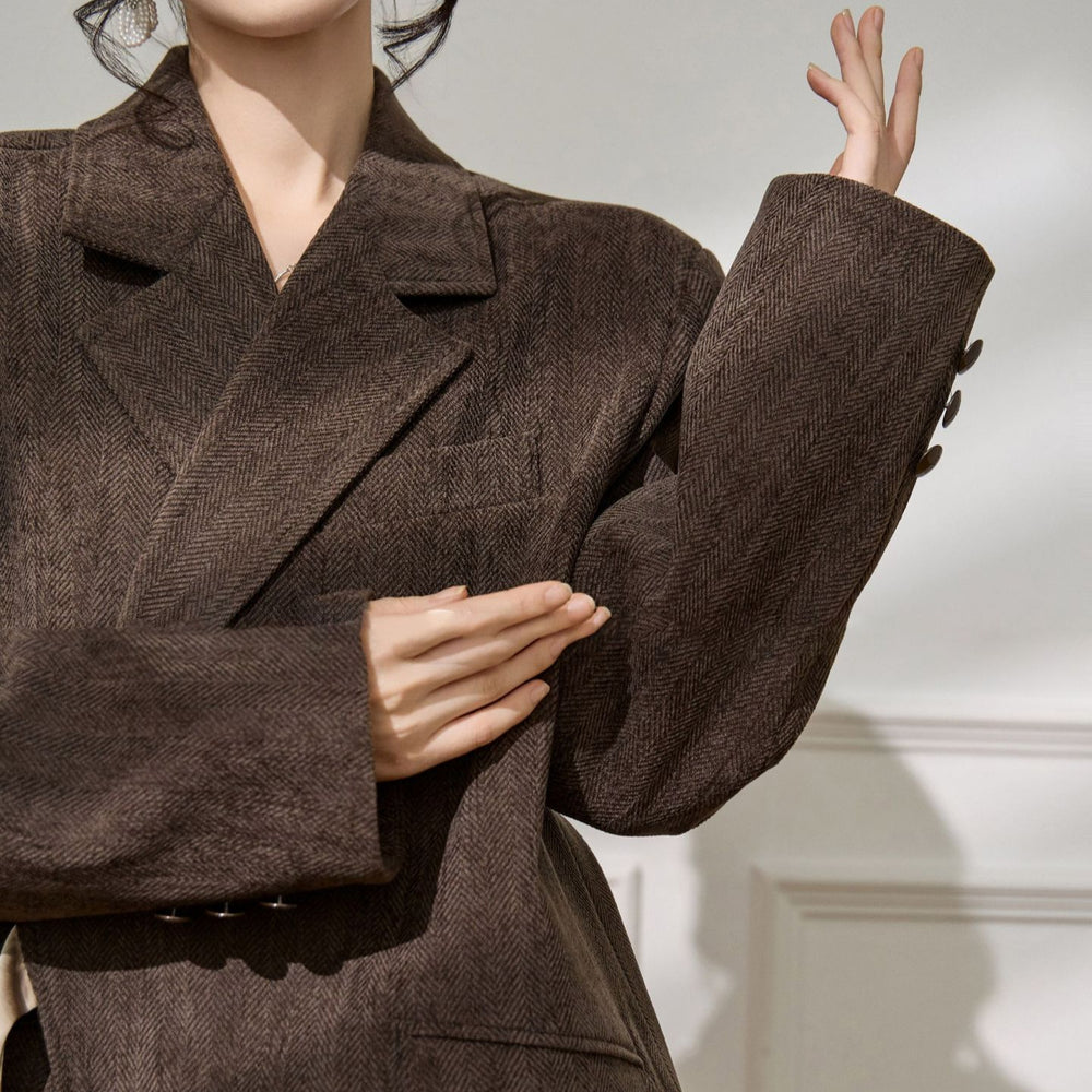 Damen Eleganter und vielseitiger Blazer mit Taillengürtel Shop Nory