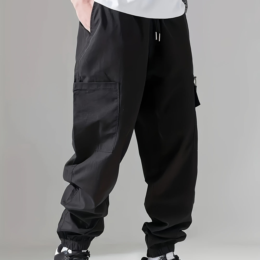 Herren Cargo-Jogginghose im Utility‑Style mit versiegelter Reißverschlusstasche & elastischen Beinbündchen Shop Nory