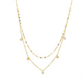 Damen hochmoderne Halskette mit funkelnden Zirkonia-Elementen Shop Nory