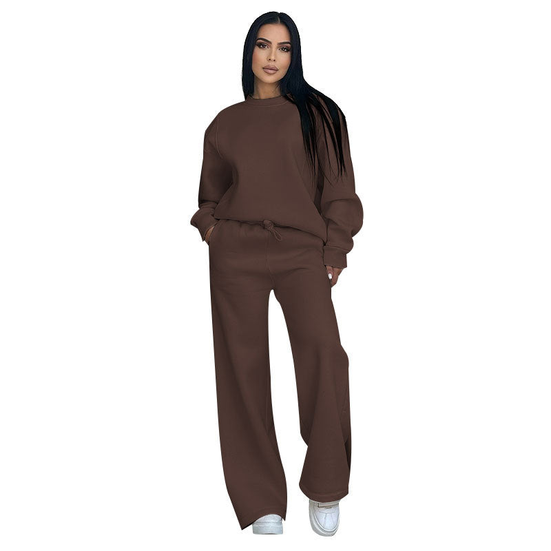 Damen Sportliches Sweatshirt und Hosen Set