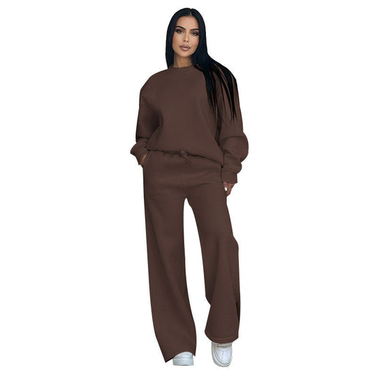 Damen Sportliches Sweatshirt und Hosen Set
