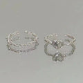 Damen Ring-Set mit filigranen Herz- und Strukturdesigns Shop Nory