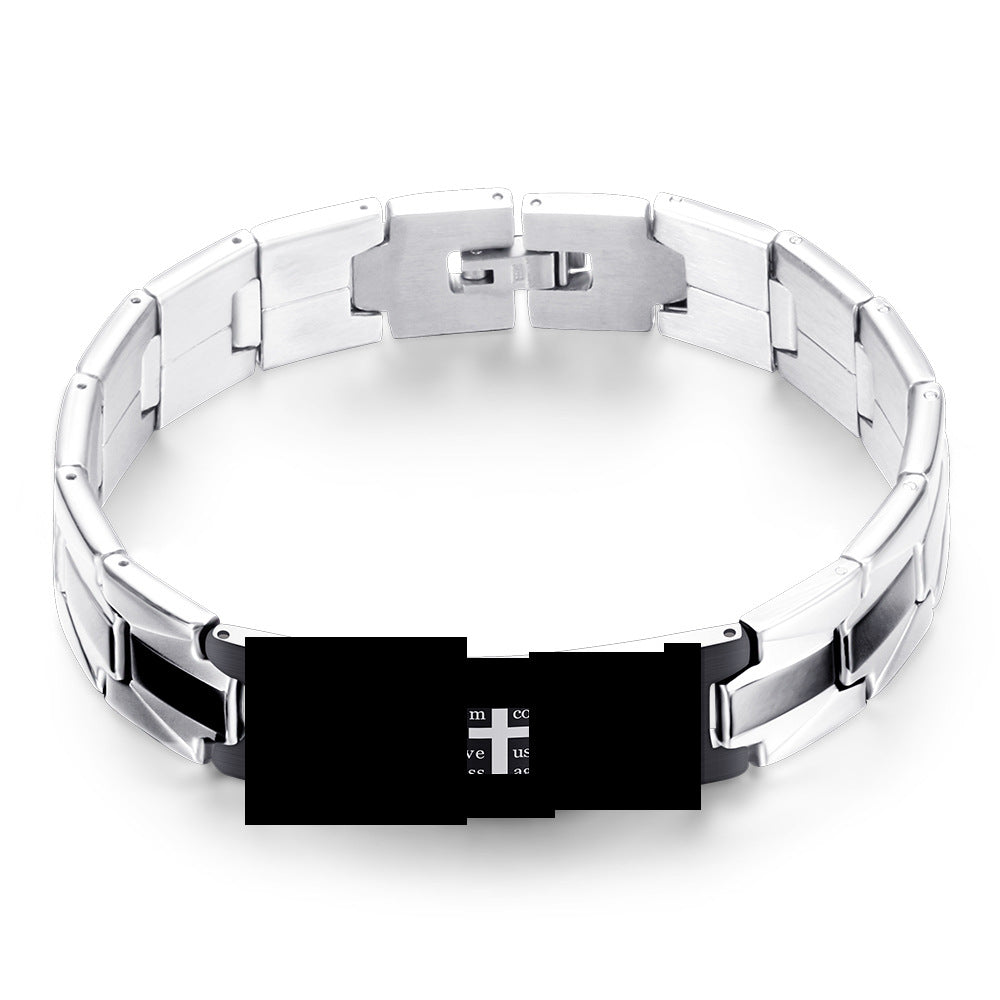 Herren Edelstahlarmband mit modernem Gliederdesign Shop Nory