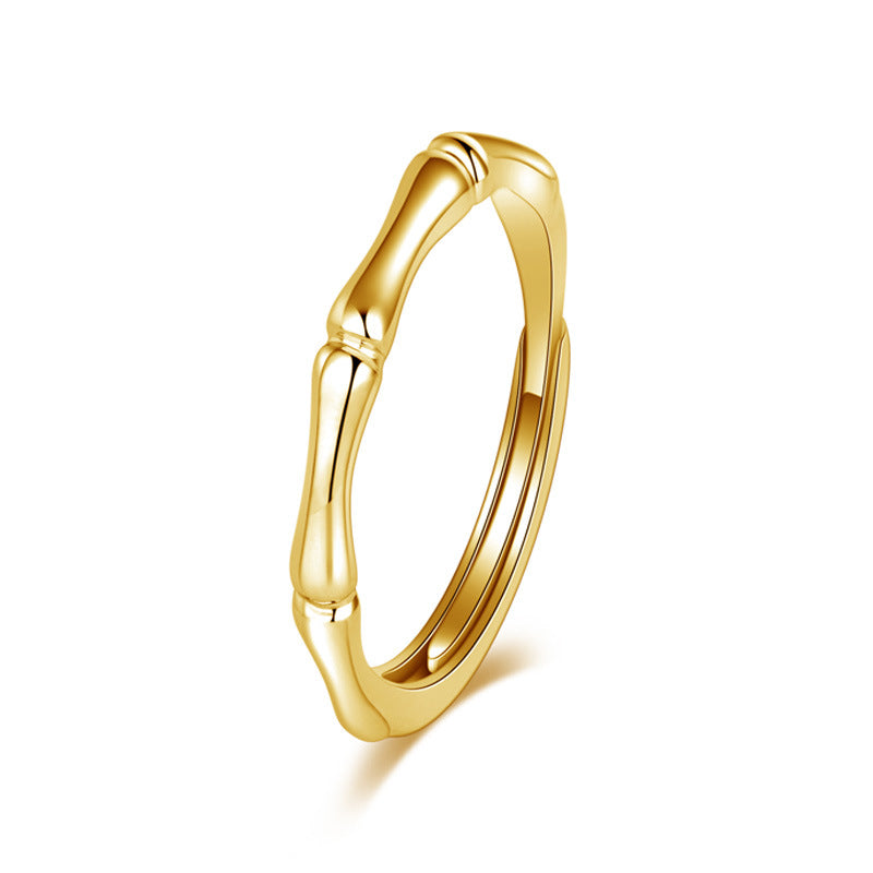 Damen eleganter Bandring mit einzigartigem Bambusdesign Shop Nory