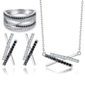 Damen elegantes Schmuckset mit funkelnden Zirkonia Shop Nory