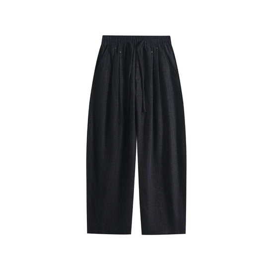 Damen Weite Palazzo-Hose mit elastischem Bund, Tunnelzug und Seitentaschen Shop Nory