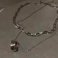 Damen modische Kette mit einzigartigem Struktur-Anhänger Shop Nory