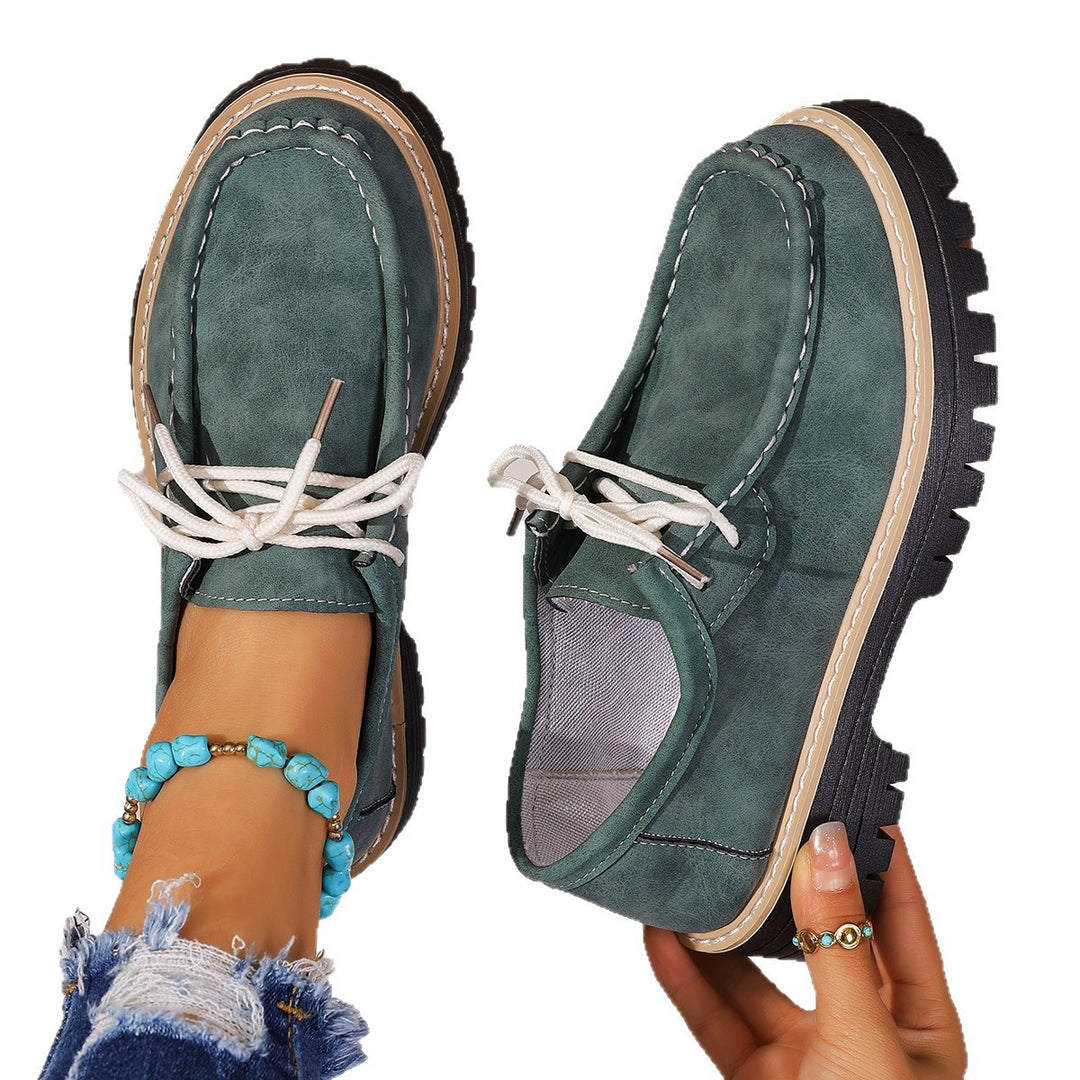 Damen Chunky-Mokassin-Loafer mit profilierter Gummisohle Shop Nory