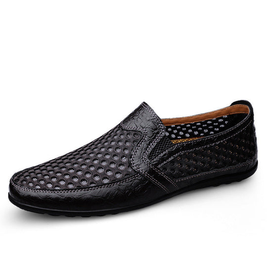 Herren Bequeme und atmungsaktive Slippers mit perforiertem Obermaterial