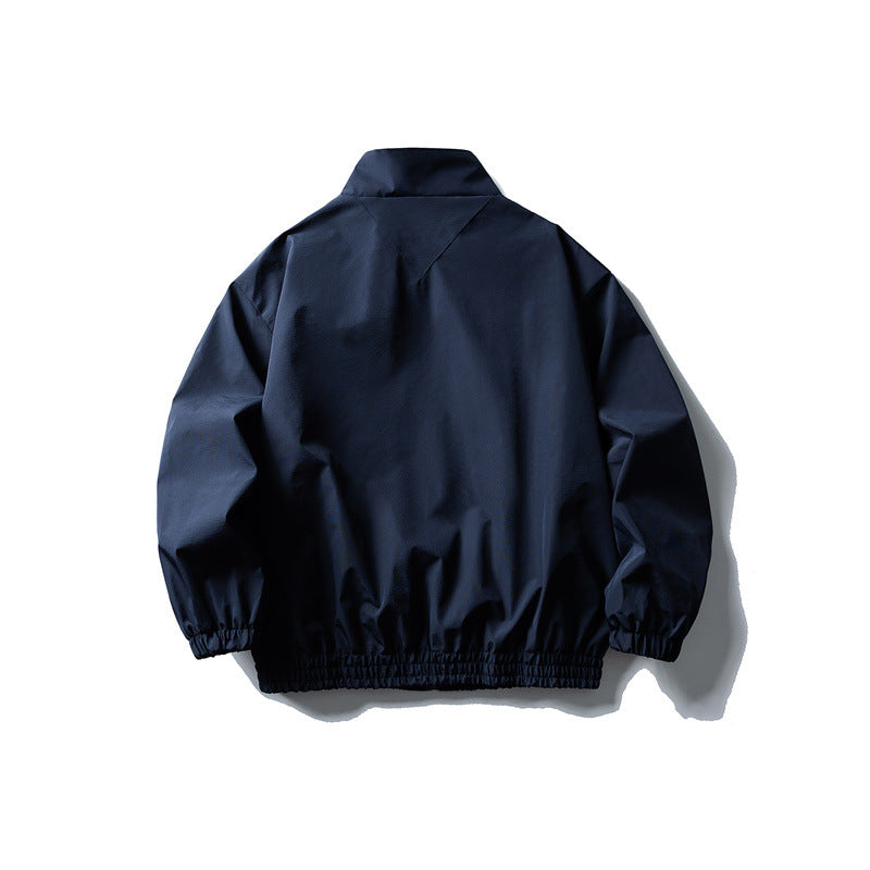 Herren Windbreaker-Jacke im Boxy‑Schnitt mit Stehkragen und elastischem Saum Shop Nory