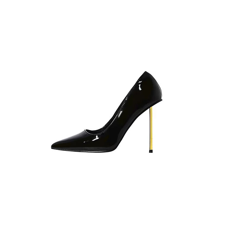 Damen spitze Lackpumps mit ultraschlankem Metallstiletto Shop Nory