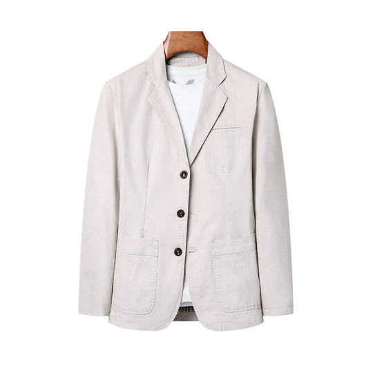 Herren Sakko im Casual-Stil mit Drei-Knopf-Front und aufgesetzten Taschen Shop Nory