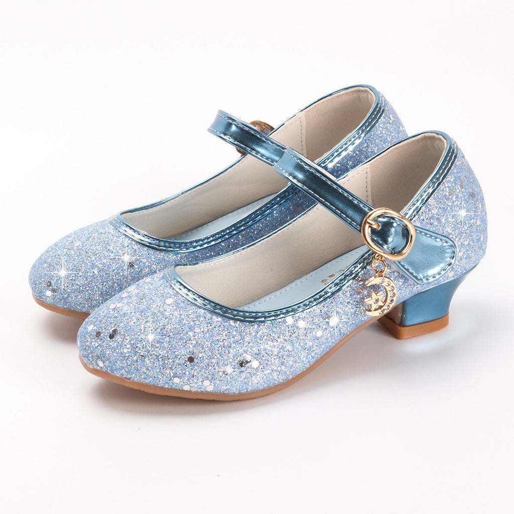 Mädchen Glitzernde Mary Jane Schuhe mit dekorativer Schnalle