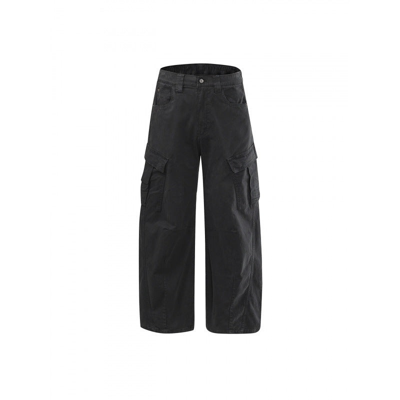 Damen Weite High Waist Cargo Culotte aus Baumwolltwill mit Mehrfachtaschen Shop Nory