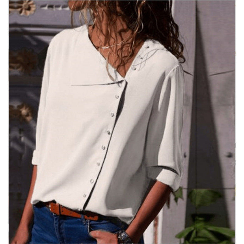 Damen Button-Up Relaxed Fit Bluse