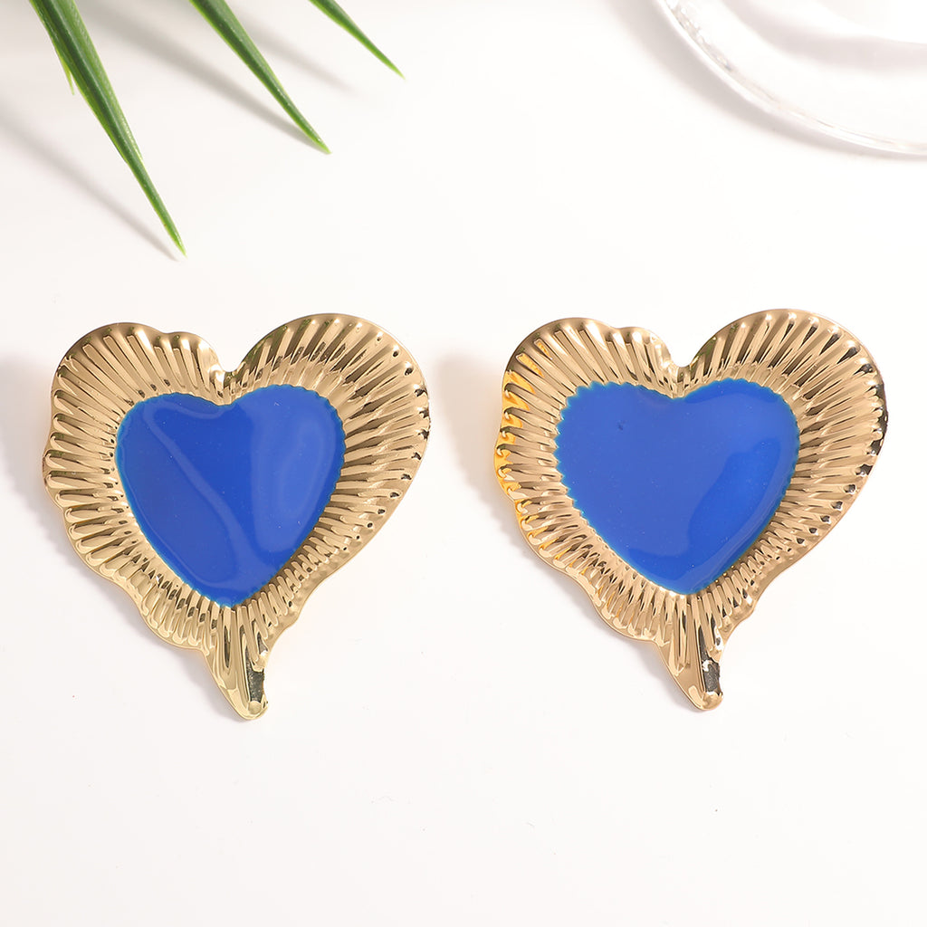 Damen Ohrringe im herzförmigen, glamourösen Design Shop Nory
