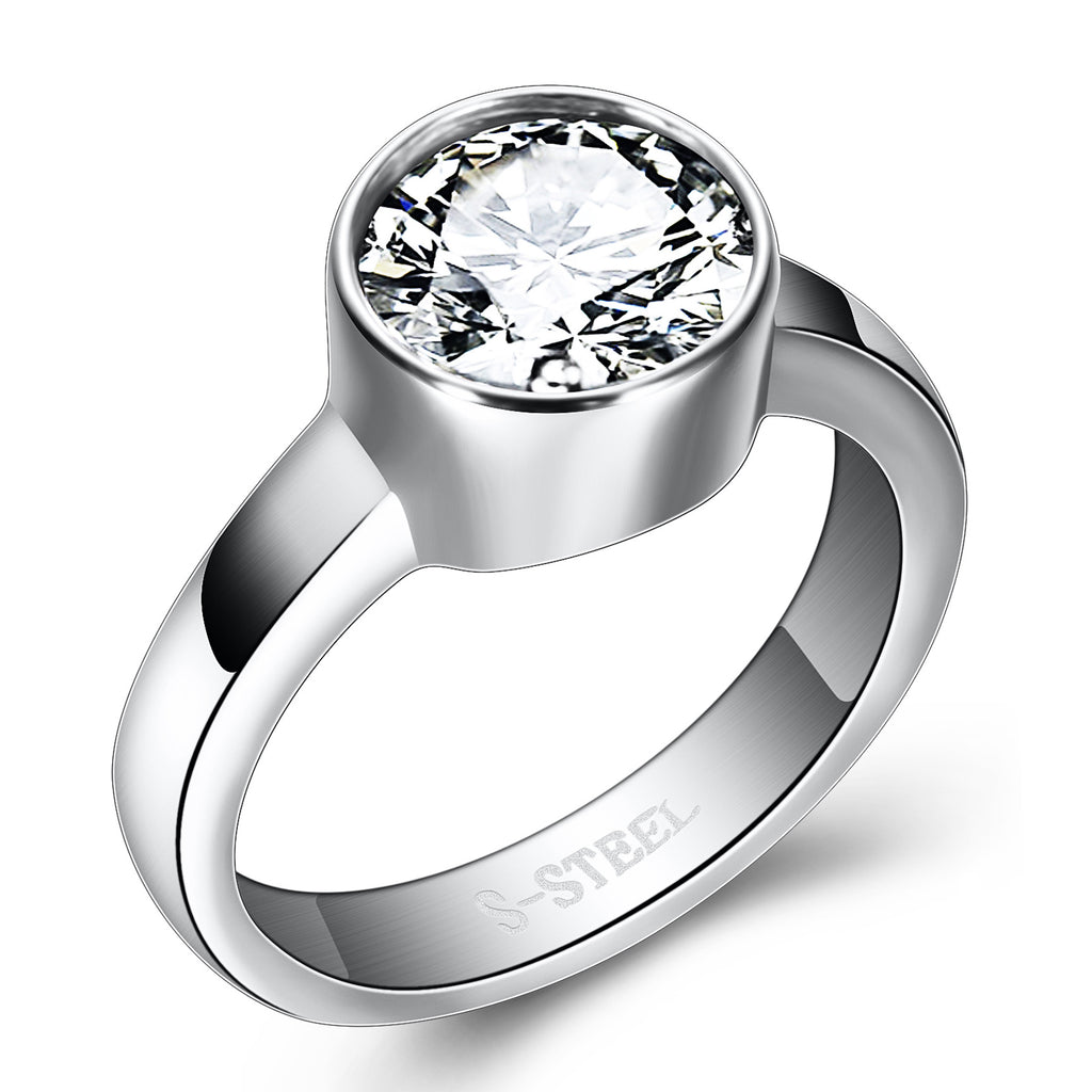 Damen Ring mit hochwertigem Zirkonia-Einsatz und modernem Design Shop Nory