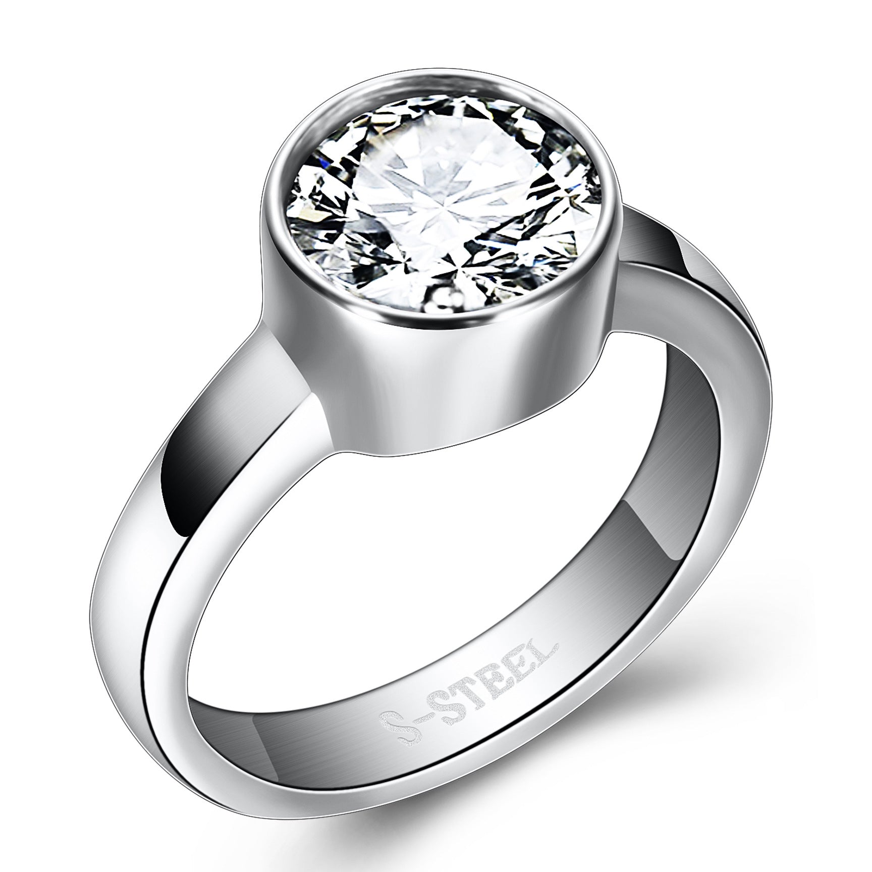 Damen Ring mit hochwertigem Zirkonia-Einsatz und modernem Design Shop Nory