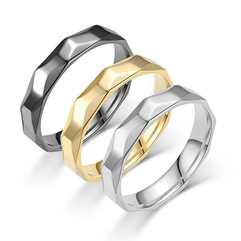 Damen facettierter Goldring Shop Nory