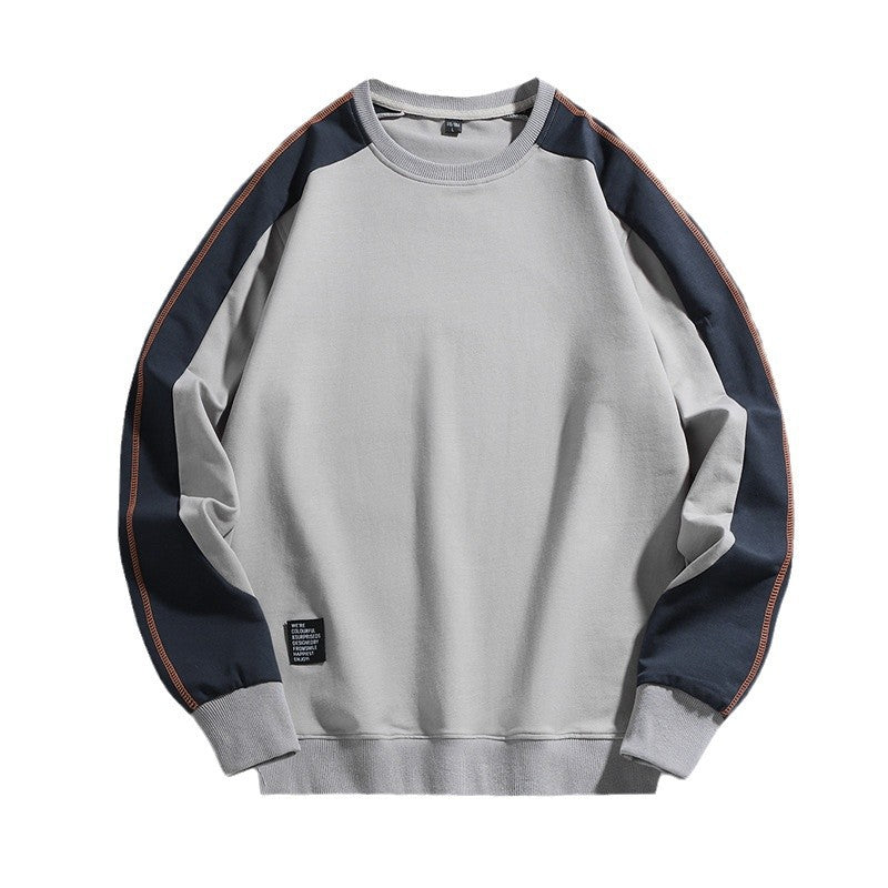 Herren Oversize-Sweatshirt mit kontrastierenden Ärmeln, Flachnaht-Details und Rippbündchen Shop Nory