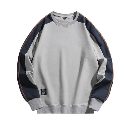 Herren Oversize-Sweatshirt mit kontrastierenden Ärmeln, Flachnaht-Details und Rippbündchen Shop Nory
