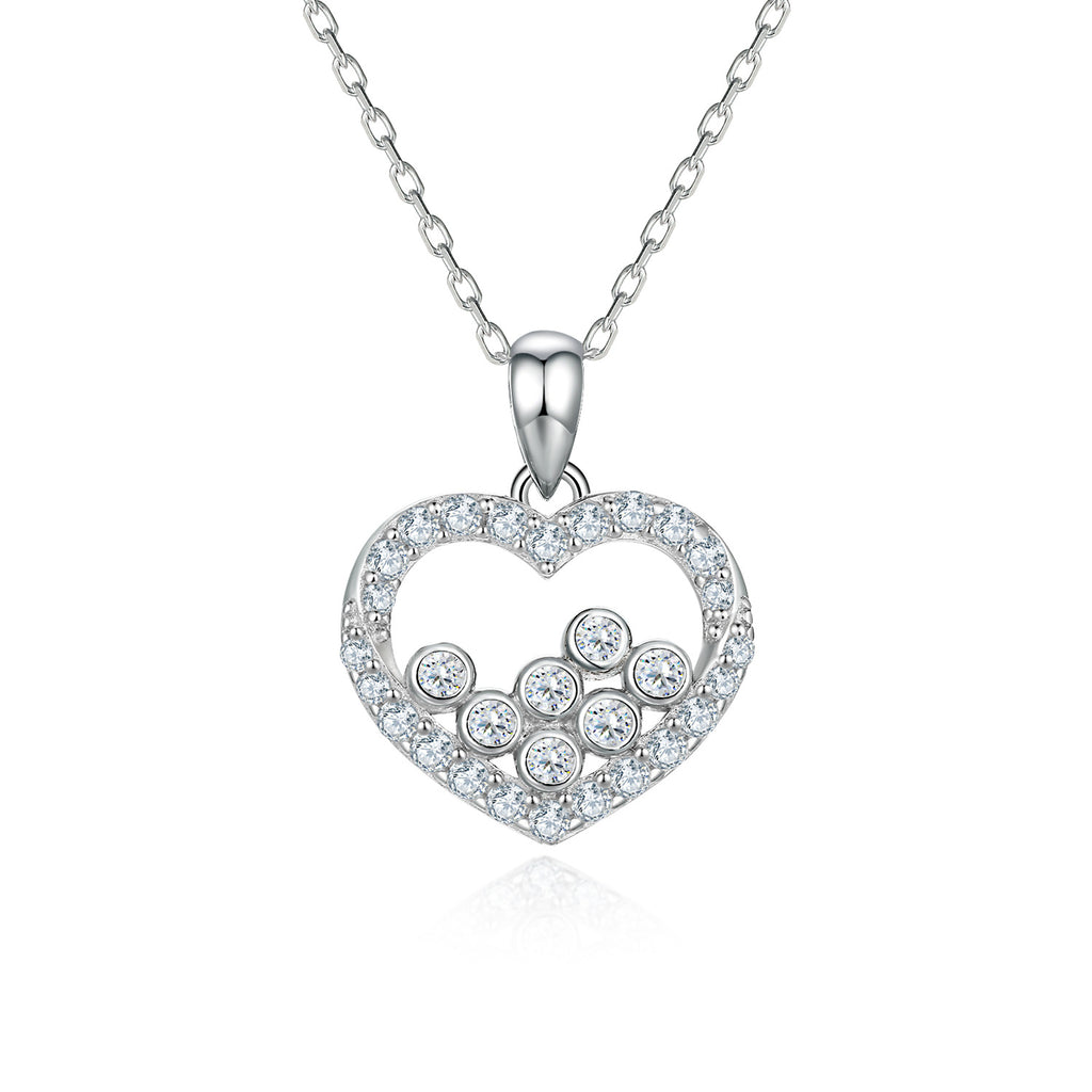 Damen Halskette mit funkelnden Zirkonia-Details Shop Nory