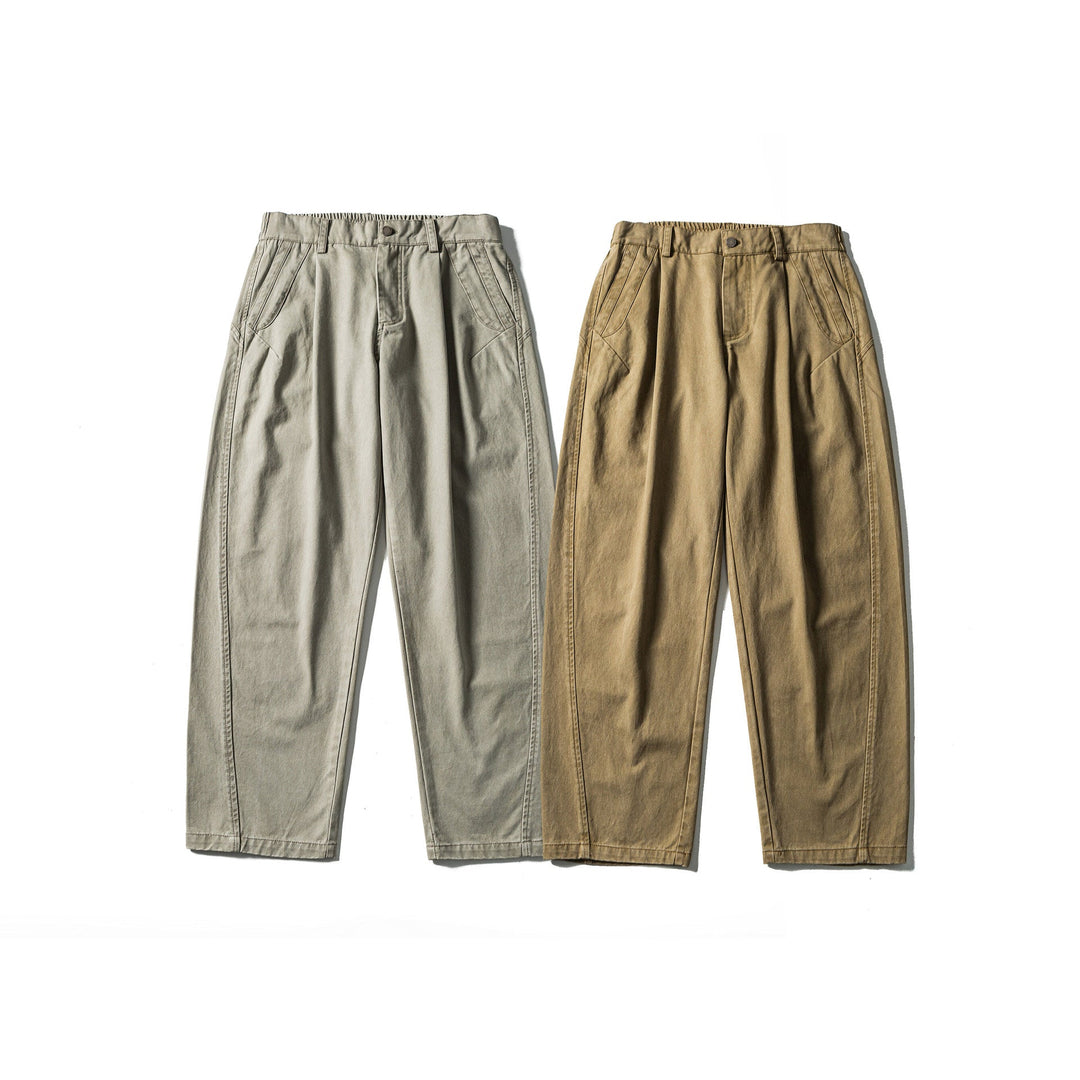 Damen High‑Waist Relaxed‑Fit Utility‑Hose mit Nahtpaneelen und elastischem Bund Shop Nory