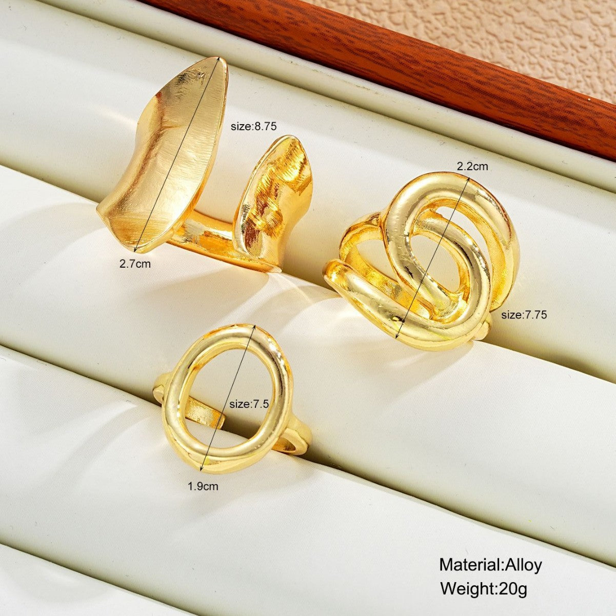 Damen Ring-Set mit einzigartigen, skulpturalen Designs Shop Nory