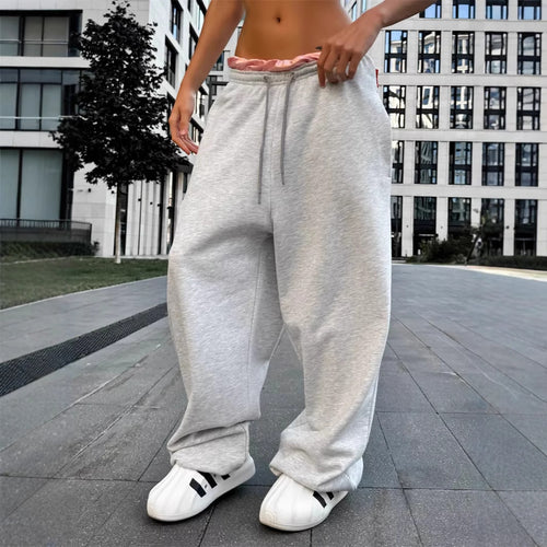 Damen nan oversized Sweathose mit breitem Bund und Kordelzug Shop Nory