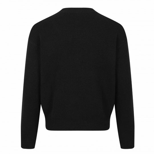 Unisex Grafik-Strickpullover mit Bandintarsie, Rundhals und geripptem Saum Shop Nory