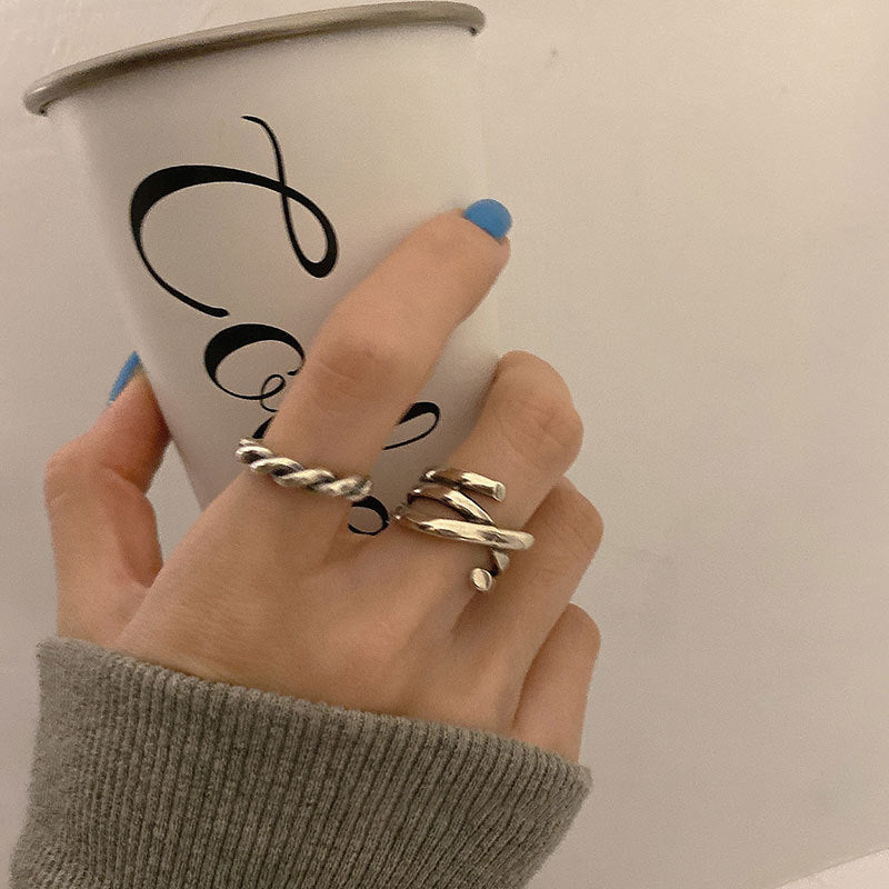 Damenring mit elegantem geflochtenem Design Shop Nory