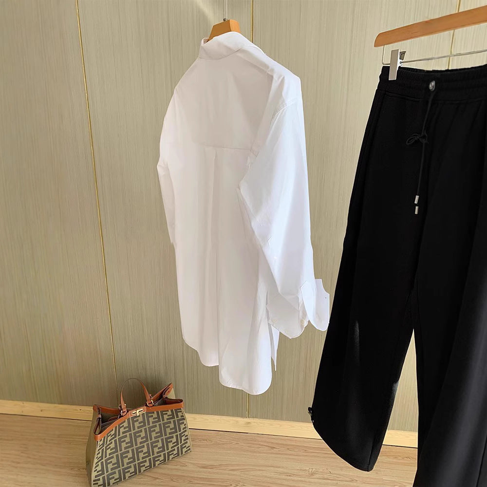 Damen Lässige Oversized-Bluse Shop Nory