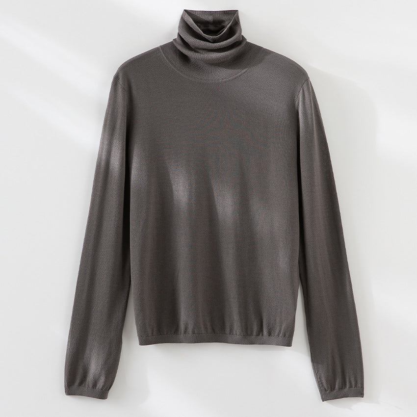 Damen Ultraleichter Feinstrick-Rollkragenpullover mit schlanker Silhouette und fein gerippten Abschlüssen Shop Nory