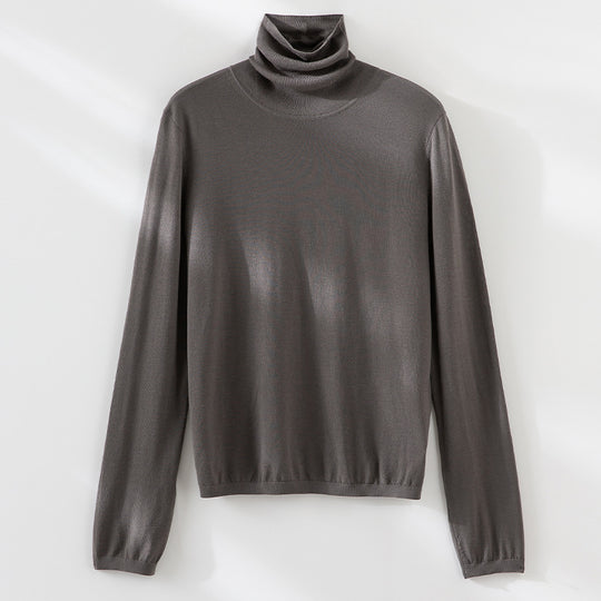 Damen Ultraleichter Feinstrick-Rollkragenpullover mit schlanker Silhouette und fein gerippten Abschlüssen Shop Nory