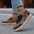 Damen Sneaker im trendigen Leopardenmuster mit bequemer Dämpfung