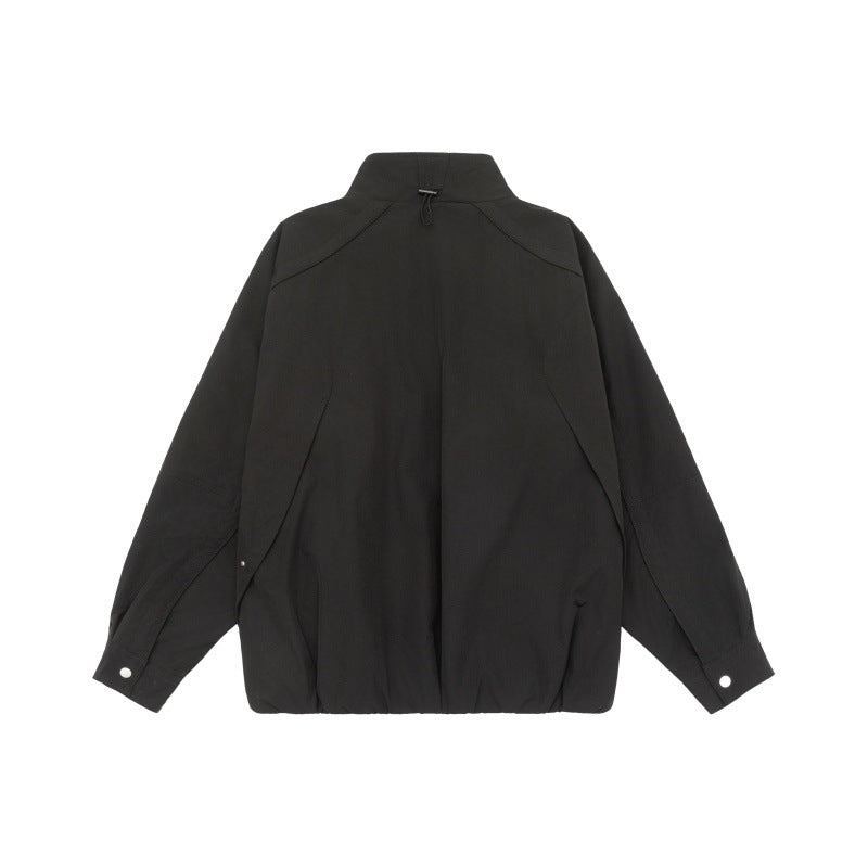Damen Leichte Raglan-Bomberjacke mit Stehkragen und elastischem Saum Shop Nory