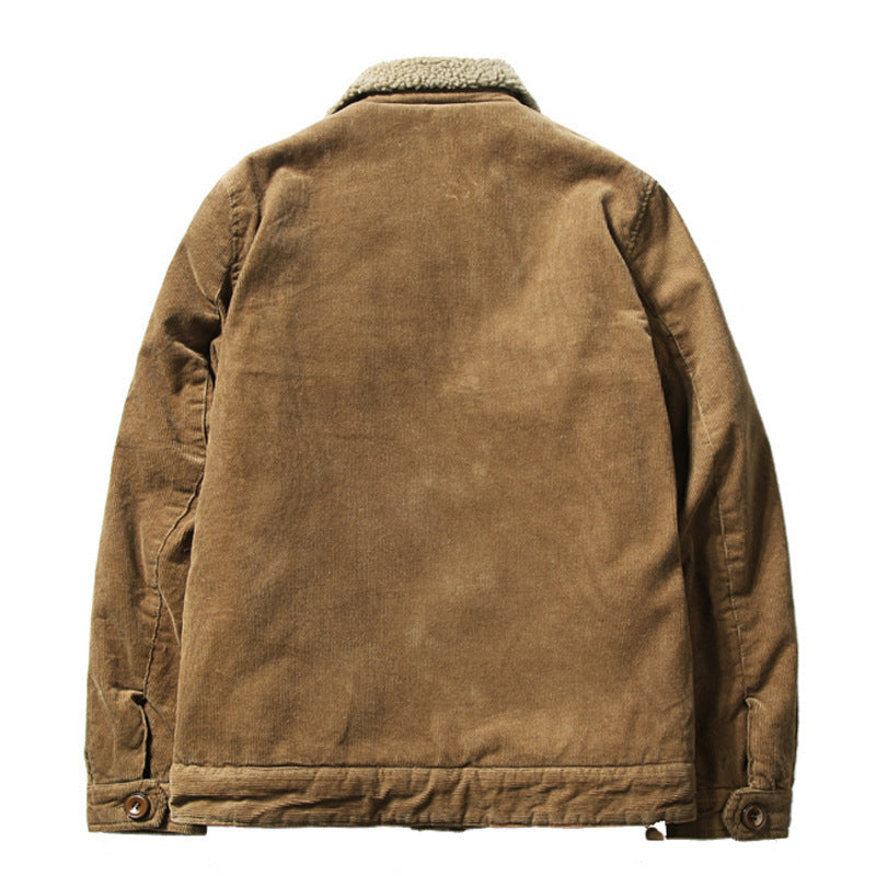 Herren Cordjacke mit Sherpa-Innenfutter und Hemdkragen Shop Nory