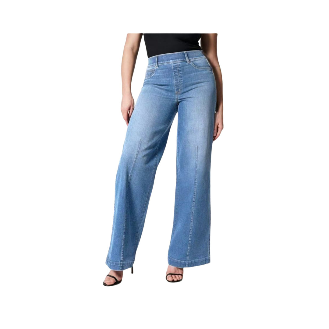 Damen Hochtaillierte Weitgeschnittene Jeanshose mit geradem Bein Shop Nory