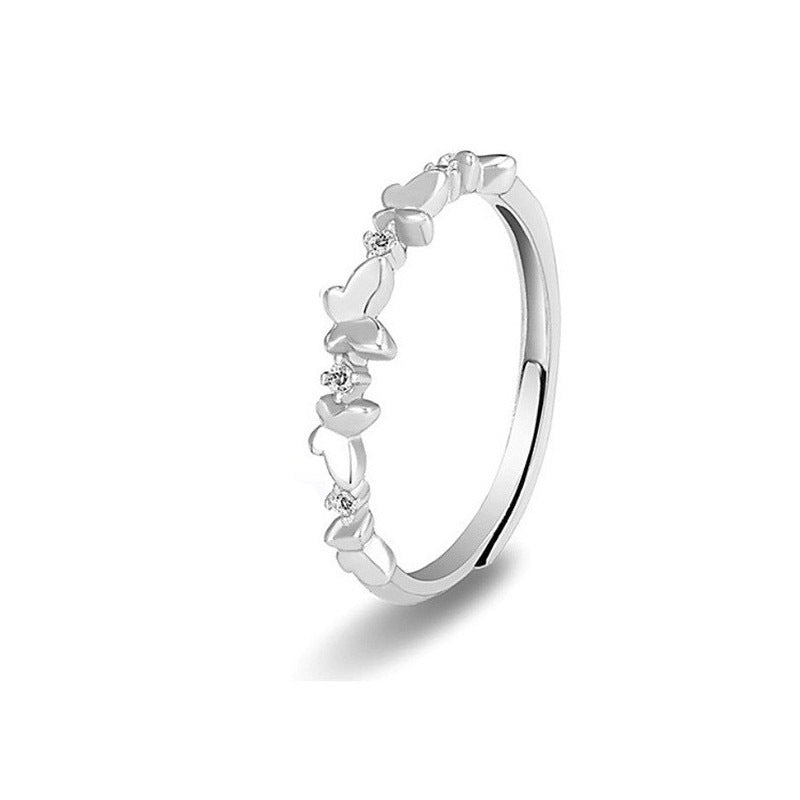 Damen Wellenförmiger Edelstahlring Shop Nory