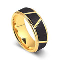 Herren Ring mit modernem, geometrischem Design und mattem Oberflächenfinish Shop Nory