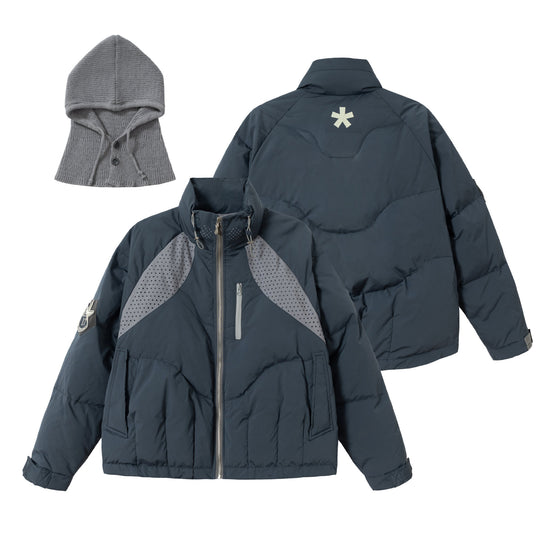 Herren Kurz geschnittener wattierter Winterblouson mit hohem Stehkragen Shop Nory