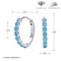 Damen Creolen mit funkelnden Zirkon-Akzenten und hochwertigem 925 Sterling Silber Shop Nory