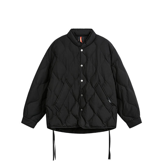 Herren Kurze gesteppte Oversize-Isolationsjacke mit Rautensteppung Shop Nory