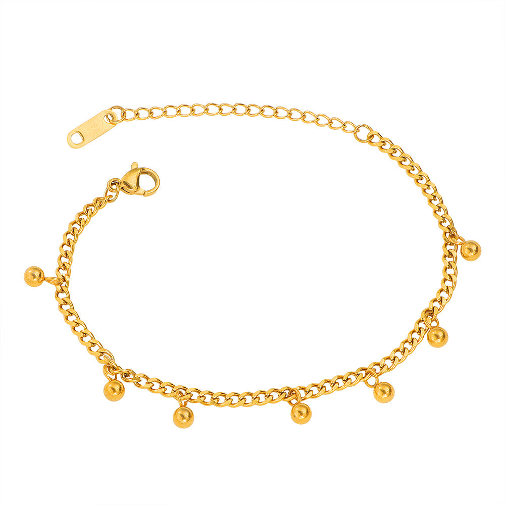 Damen Perlen Goldkosten Fußkettchen Shop Nory